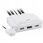 InLine KVM slēdzis, 2 porti, USB-C+DP uz DisplayPort, 4K, audio, integrēti kabeļi