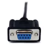 StarTech.com 1m Melns DB9 RS232 Seriālais Null Modema Kabelis Sievišķais/Vīrišķais