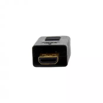 InLine High Speed HDMI kabelis ar Ethernet, AM/DM, super plāns melns/zelta, 0.3m