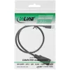 InLine Mini DisplayPort uz DisplayPort kabelis melns 0.3m