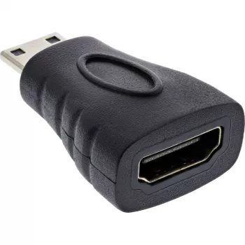 InLine HDMI A (siev.) uz HDMI C (tēviņš) adapteris, 4K/60Hz, zeltīts