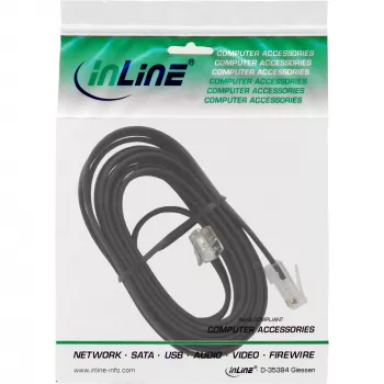 InLine modulārais kabelis RJ45 8P6C uz RJ12 6P6C vīriešu/vīriešu 6m