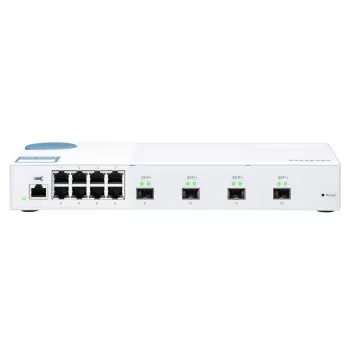 QNAP QSW-M408S tīkla slēdzis, pārvaldāms L2, Gigabit Ethernet (10/100/1000), balts