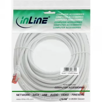 InLine Patch Kabelis S/FTP PiMF Cat.6 250MHz PVC varš balts 50m