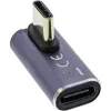 InLine USB4 Adapteris, USB-C tēviņš/mātīte vertikāli pa labi/pa kreisi leņķī