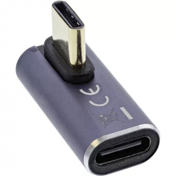 InLine USB4 Adapteris, USB-C tēviņš/mātīte vertikāli pa labi/pa kreisi leņķī