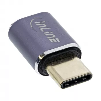InLine USB4 Adapteris USB-C vīriešu/sieviešu alumīnija pelēks 35900A