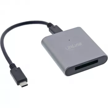 InLine karšu lasītājs USB 3.2 USB-C vai USB-A CFexpress Type B kartēm