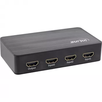 InLine HDMI slēdzis, 3 porti, 4K2K@60Hz, HDCP 2.2