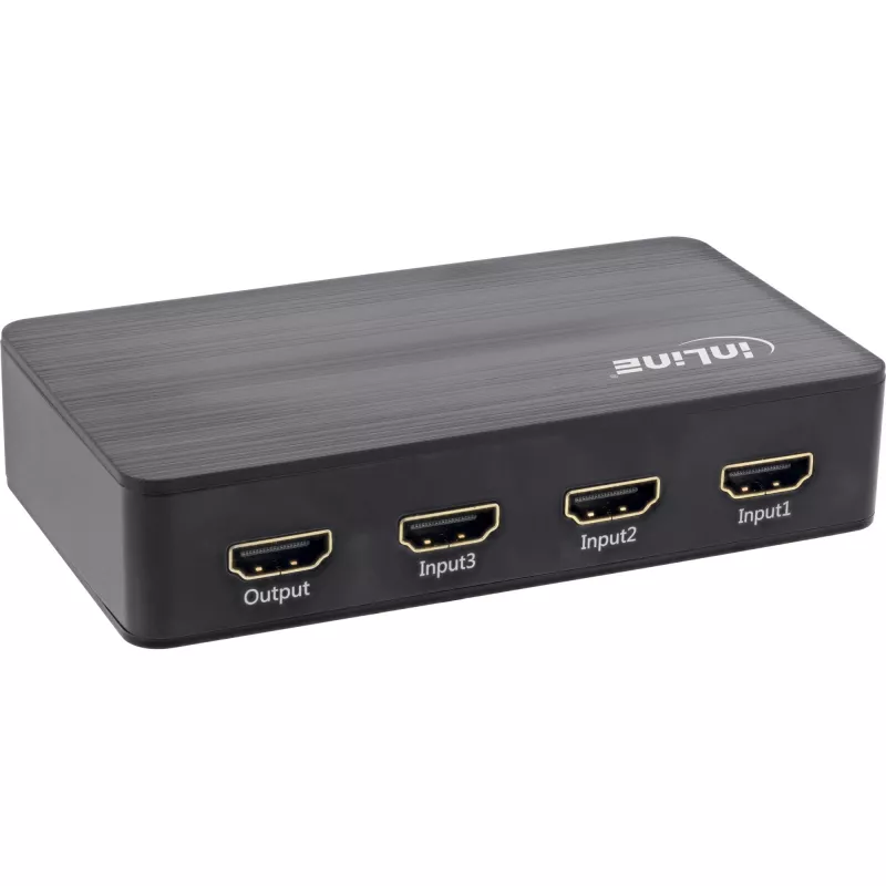 InLine HDMI slēdzis, 3 porti, 4K2K@60Hz, HDCP 2.2