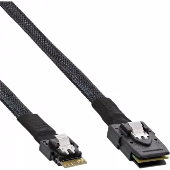 InLine Slim SAS kabelis, SFF-8654 uz Mini SAS SFF-8087, 12Gb/s, 0,5m