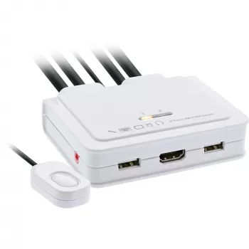 InLine 62613I 2-portu HDMI KVM slēdzis, 4K, USB, Audio