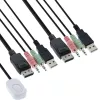 InLine Cable KVM Slēdzis, 2-portu, DisplayPort 1.2, 4K, USB, Audio