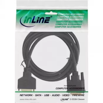 InLine DVI-D kabelis Premium 24+1 vīrietis-sieviete Dual Link apzeltīts 2m