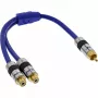 InLine RCA Y-Cable Premium 1x RCA vīriešu / 2x RCA sieviešu 0.25 m