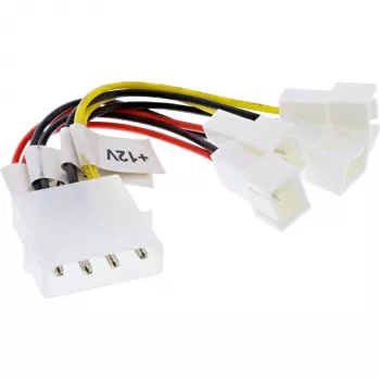 InLine ventilatora adaptera kabelis 2x 12V un 2x 5V 4 ventilatoriem 33005B