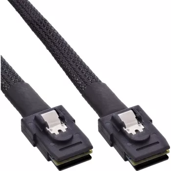 InLine SAS kabelis iekšējais, Mini-SAS SFF-8087 uz Mini-SAS SFF-8087, ar Sideband, 1m
