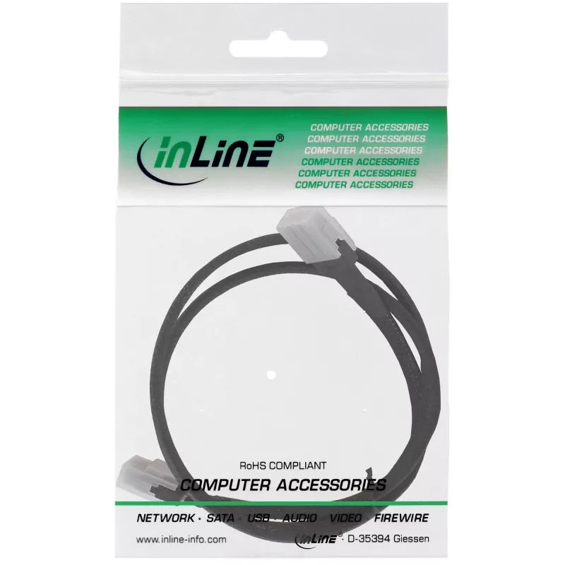 InLine SAS kabelis iekšējais, Mini-SAS SFF-8087 uz Mini-SAS SFF-8087, ar Sideband, 1m