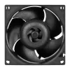 Ventilators ARCTIC S8038-10K 80 mm 102 cfm, divu lodīšu gultņi, melns