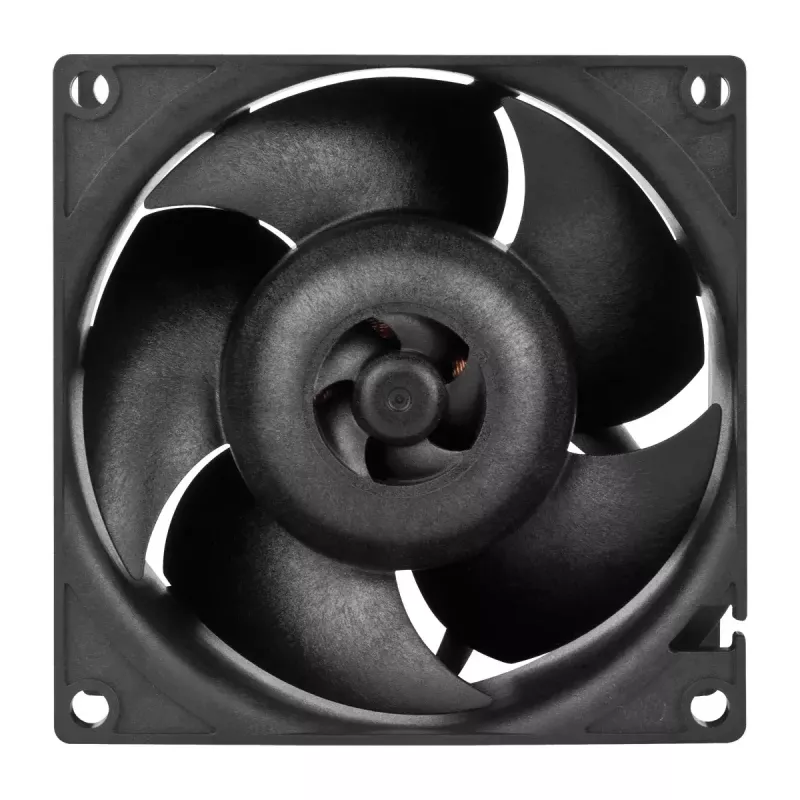 Ventilators ARCTIC S8038-10K 80 mm 102 cfm, divu lodīšu gultņi, melns