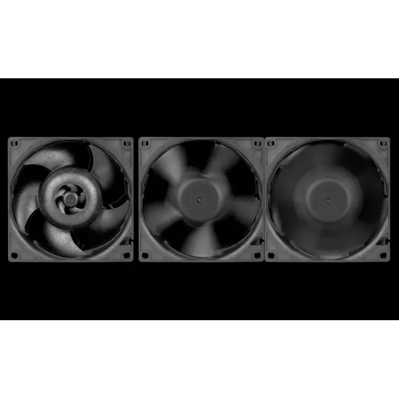 Ventilators ARCTIC S8038-10K 80 mm 102 cfm, divu lodīšu gultņi, melns