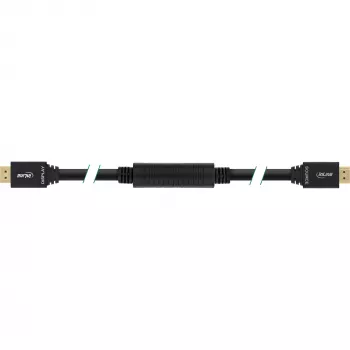 InLine High Speed HDMI kabelis ar Ethernet, aktīvs, M/M, melns, zeltīti kontakti, 40m