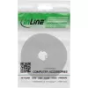 Kabeļu saites Velcro lente InLine 10 m × 16 mm balta — atkārtoti lietojama āķa un cilpas kabeļu siksna