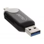 InLine USB3.0 Divpusējs karšu lasītājs, USB A un Micro-USB 2.0, SDXC un microSDXC