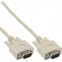 VGA kabelis 15-pin HD vīrietis / vīrietis bēšs 10m InLine 17712E