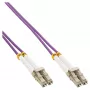 InLine Fiber Optical Duplex Cable LC/LC 50/125µm OM4 0.5m