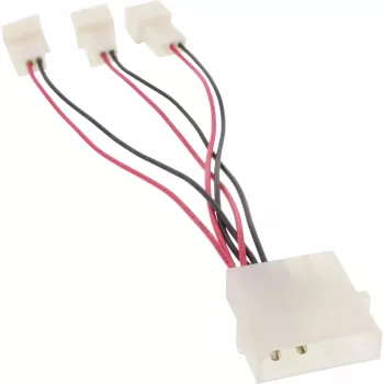 InLine PC ventilatora adaptera kabelis 12V / 5V līdz 3 ventilatoriem 33005A