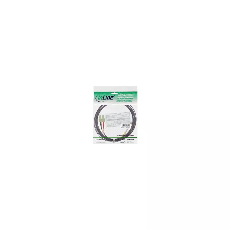 InLine Fiber Optical Duplex Cable LC/SC 50/125µm OM4 2m