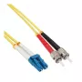 InLine optiskās šķiedras dupleksais kabelis LC/ST 9/125µm OS2 10m