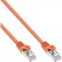 InLine Patch Kabelis SF/UTP Cat.5e oranžs 0,5 m
