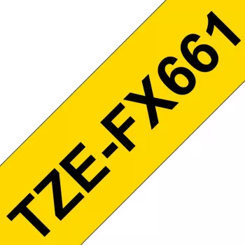 Brother TZE-FX661 lentes kasetne marķēšanai, melna, 36 mm x 8 m