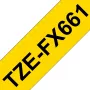 Brother TZE-FX661 lentes kasetne marķēšanai, melna, 36 mm x 8 m