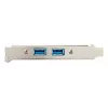 StarTech.com USB 3.0 A sieviešu slotu plate 2 porti, IDC, 0.5 m, zils/nerūsējošais tērauds
