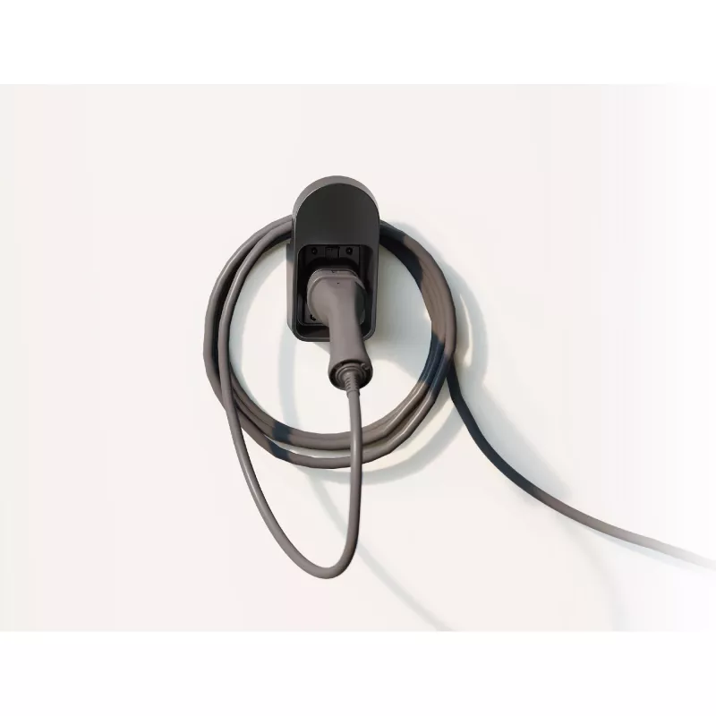 InLine Universāls EV uzlādes kabeļa turētājs melns 117x95x213 mm