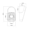 InLine Universāls EV uzlādes kabeļa turētājs melns 117x95x213 mm