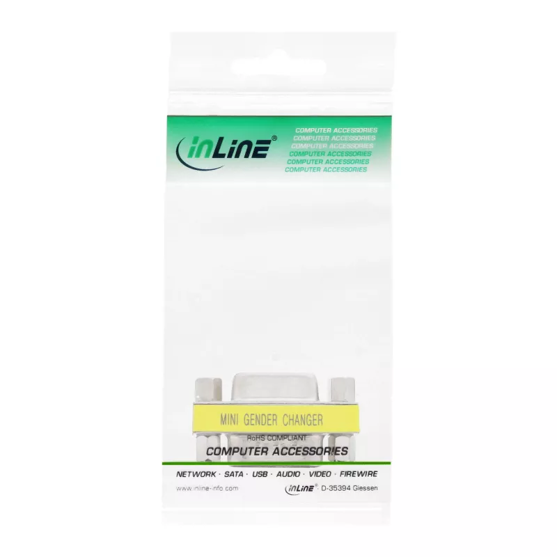 InLine Mini Dzimuma Mainītājs 9-pin seriālais vīriešu / sieviešu