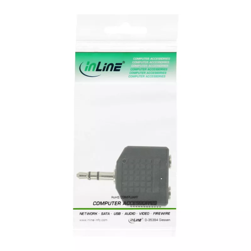InLine Audio Adapter 3.5mm vīrišķais / 2x 3.5mm stereo sievišķais