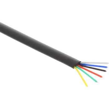 InLine Modular Cable 6 vadu lentes kabelis melns 100m riņķis