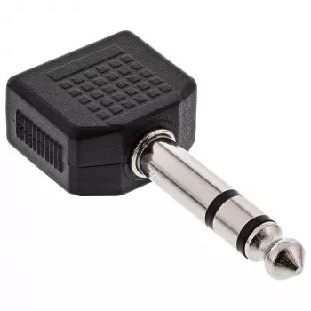 InLine Audio Adapteris 6.3mm stereo ligzda vīrieša / 2x 3.5mm stereo sievišķa