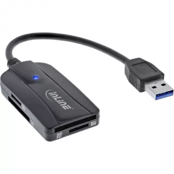 InLine karšu lasītājs USB 3.1 USB-A SD/SDHC/SDXC microSD UHS-II saderīgs