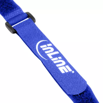 InLine kabeļu siksniņas Velcro 20 x 400 mm 10 gab. zilas