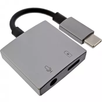 InLine USB-C audio adaptera kabelis, USB-C uz 3.5 mm ligzdu + PD 30W