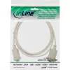 Nullmodema kabelis InLine 9-pin sievišķais/sievišķais, skrūvējams, 2m, bēšs