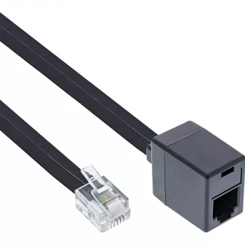 InLine Modular Cable RJ12 6P6C vīriešu / sieviešu 3m