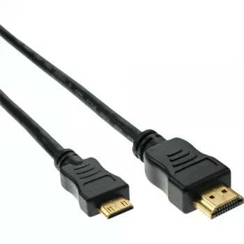 InLine HDMI mini kabelis, High Speed HDMI, AM/CM, apzeltīti kontakti, 1,5 m
