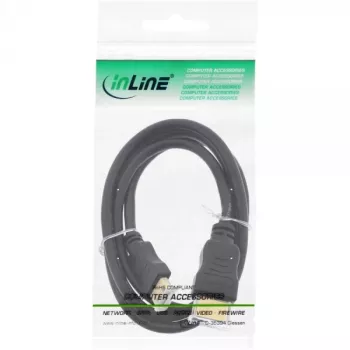 InLine HDMI mini kabelis, High Speed HDMI, AM/CM, apzeltīti kontakti, 1,5 m